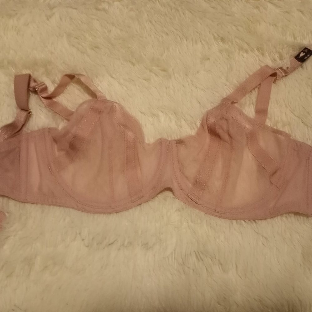 Strappy see through Victoria's Secret pink bra